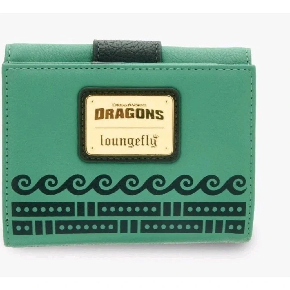 Loungefly DreamWorks How To Train Your Dragon Toothless & Light Fury Gold Wallet